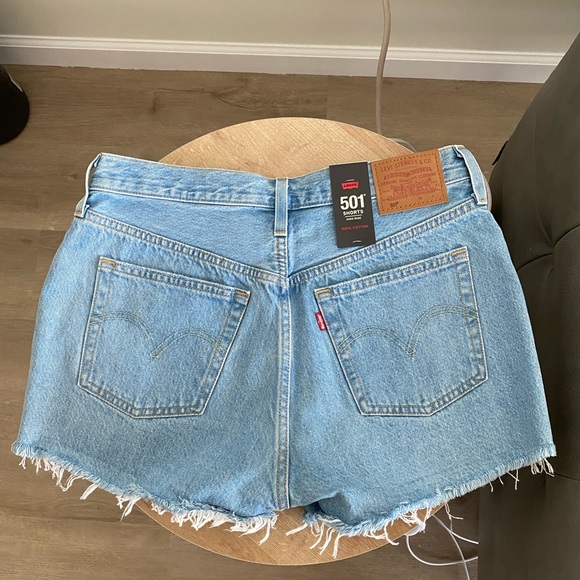 NWT Levi’s Premium 501 High Rise Shorts, Size 29 - Picture 2 of 8